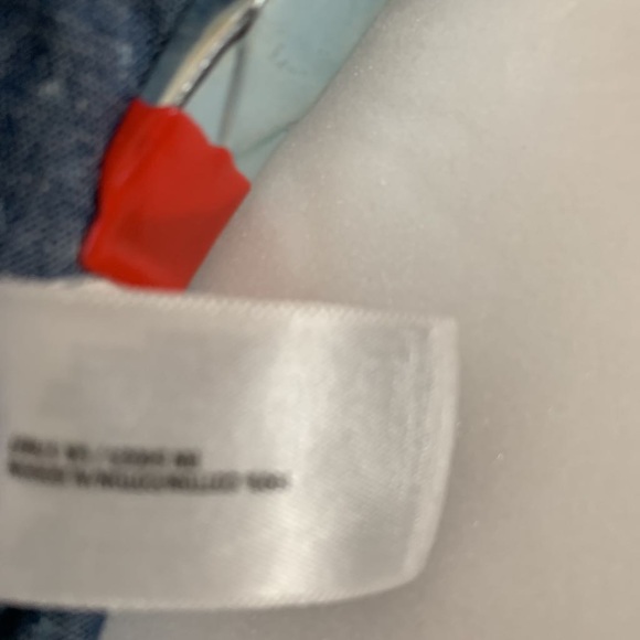 old Navy Blouse Blue Chambray White Polka Dot  XS. - Picture 7 of 8